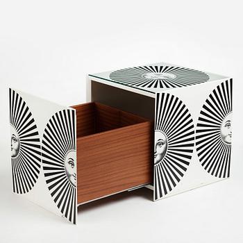 Piero Fornasetti, a "Sole Raggiante" cube table/ cabinet, Milano, Italy 2008.