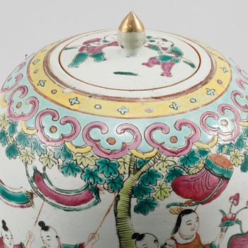 LOCKURNA, porslin, Kina, 1800/1900-tal.