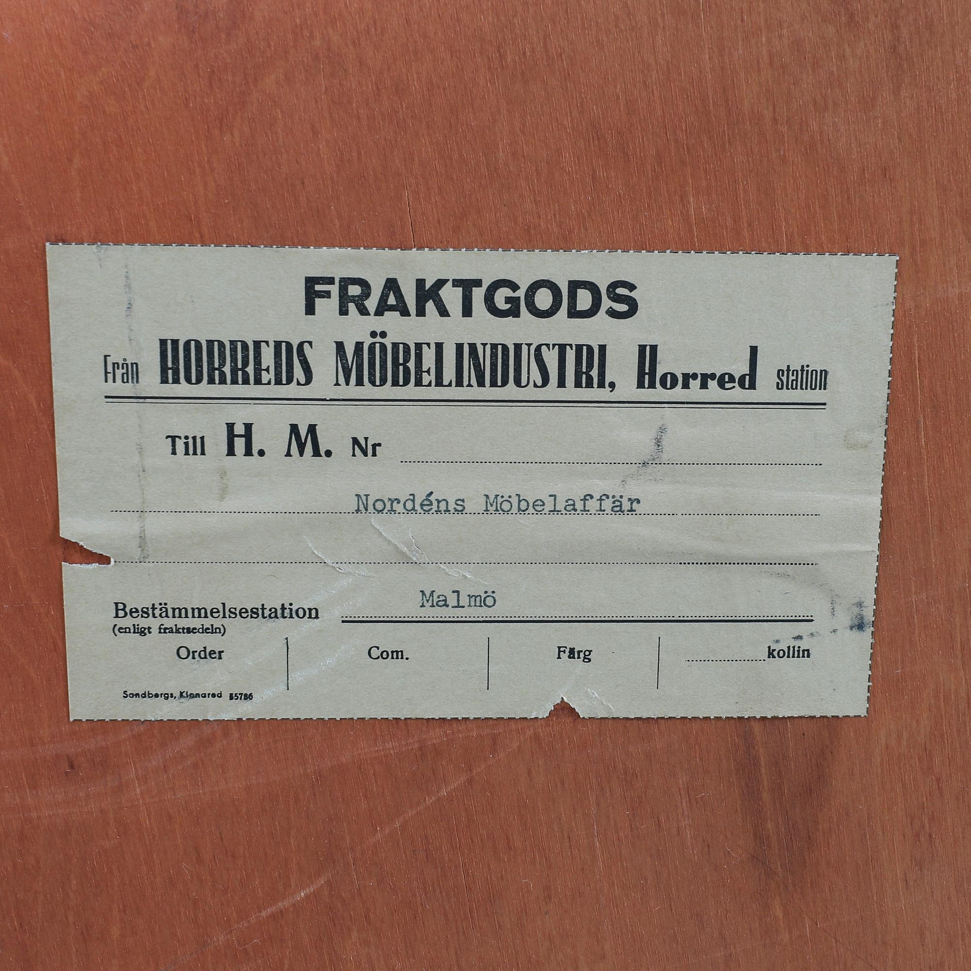 Sideboard/Skåp, Möbelaffären HN Nordéns Malmö 1950/60-tal.