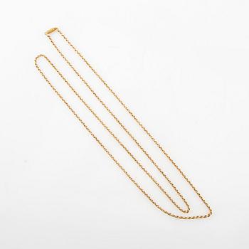 Halsband Cordell-länk 18K guld, sannolikt Åbo Finland 1882-1905.