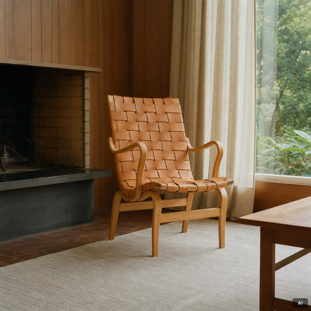 Bruno Mathsson, an 'Eva' armchair, Bruno Mathsson International, 2004.