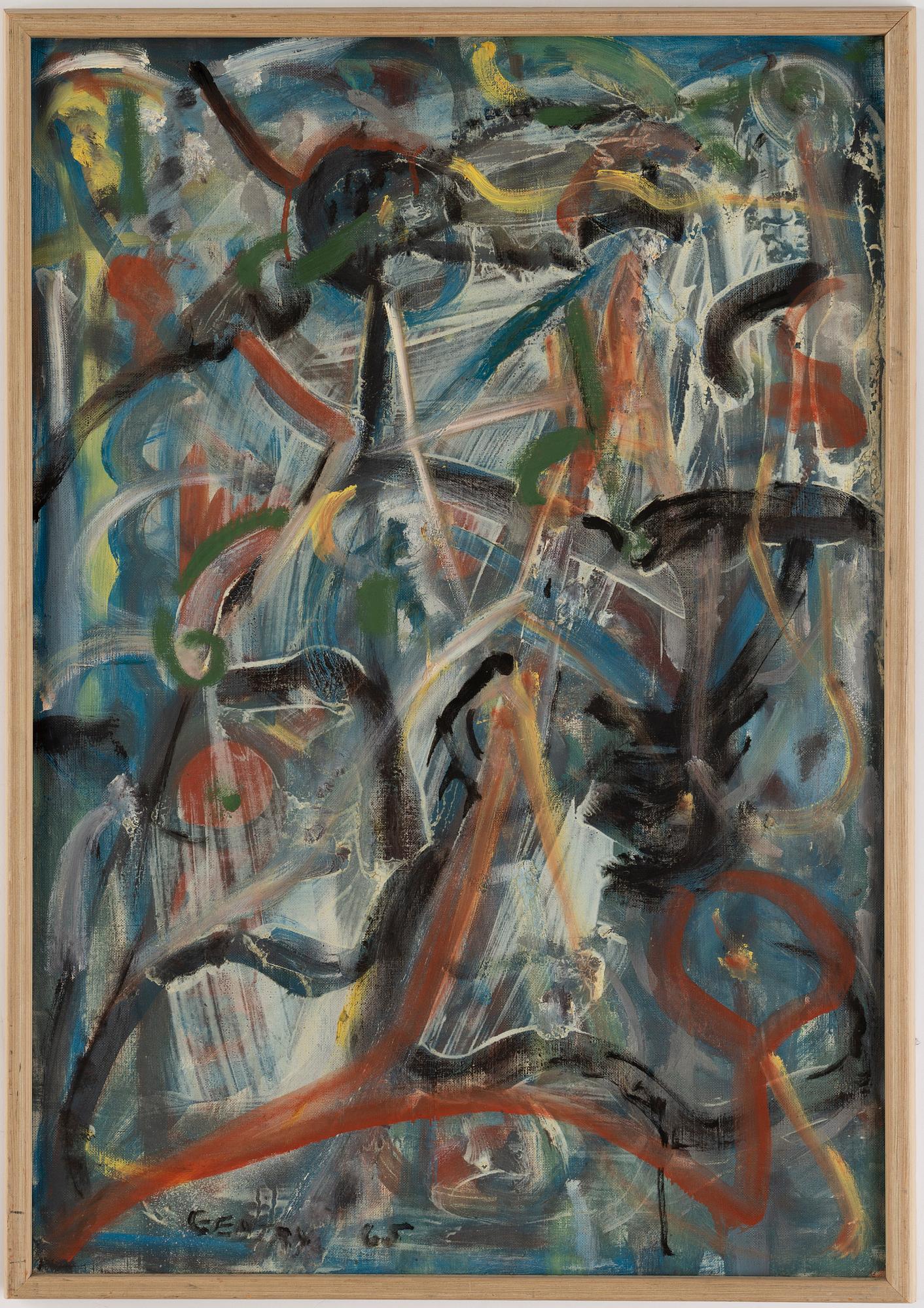 Herbert Gentry, olja på duk, signerad och daterad -65.