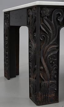 Anna Petrus, four cast iron reliefs, Näfveqvarn, Sweden, pieces of a table designed for the Metropolitan exhibition in New York 1927.