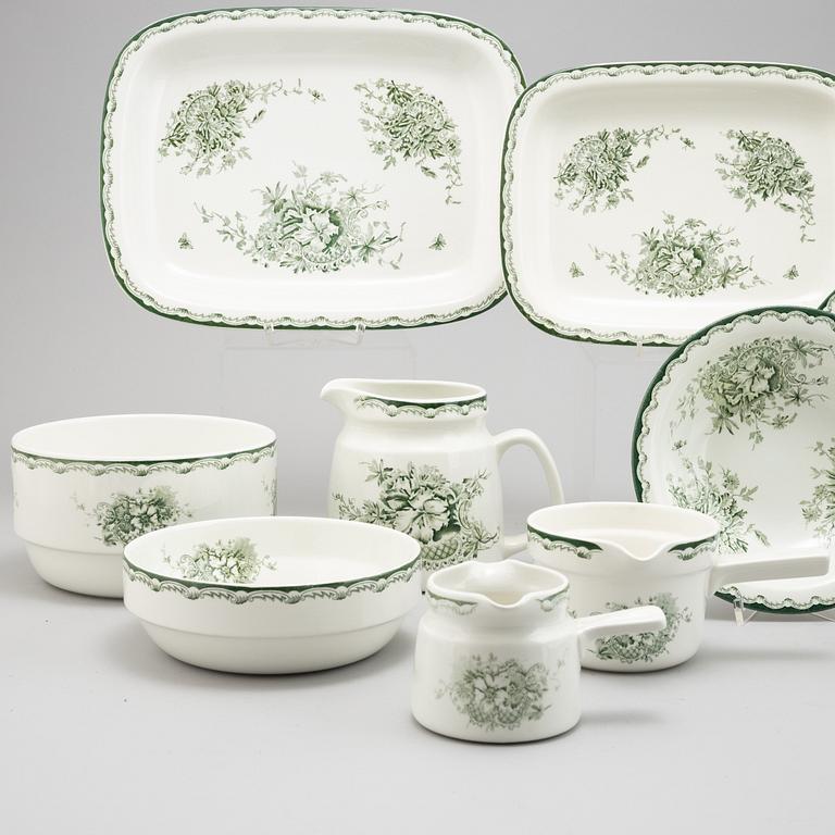 A 45 piece flintware 'Grön Anna',  dinner service, Rörstrand.