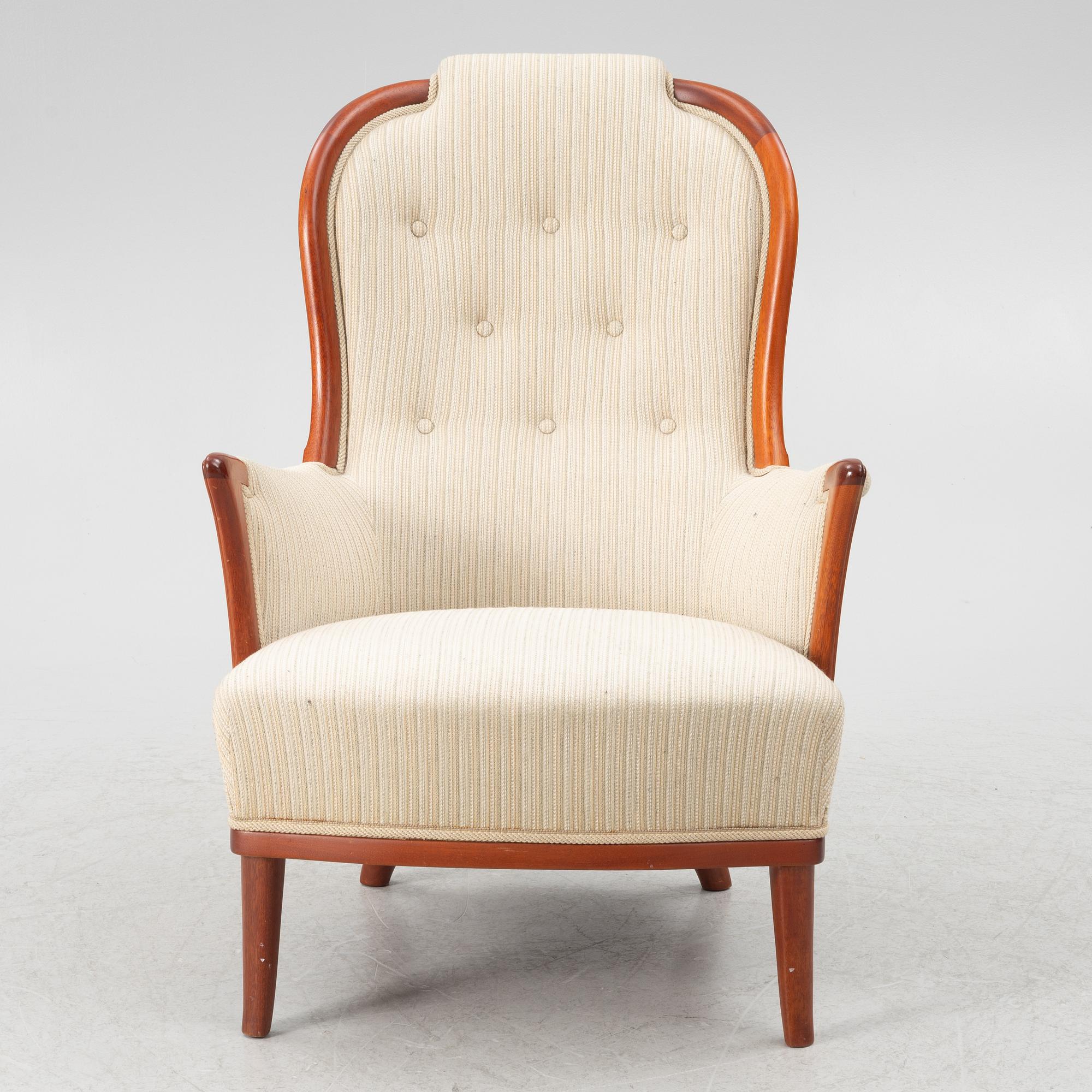 Carl Malmsten, armchair, "Vår Fru", OH Sjögren, late 20th century.