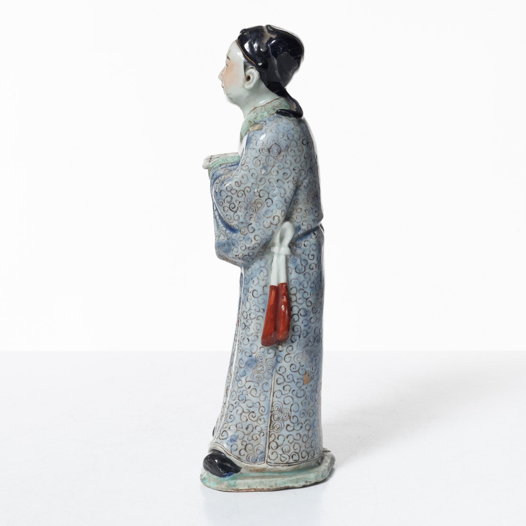 Figurin, porslin, Kina, sen Qingdynasti.