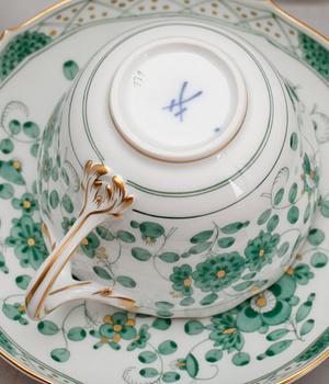 KAFFESERVIS, 27 del, porslin, Meissen, 1900-talets senare hälft.