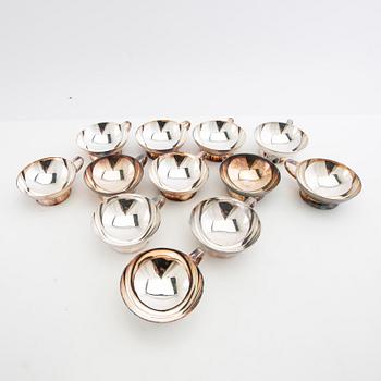 Coupe bowls 12 pcs Carlström's silverplate factory first half of the 20th century silverplate.
