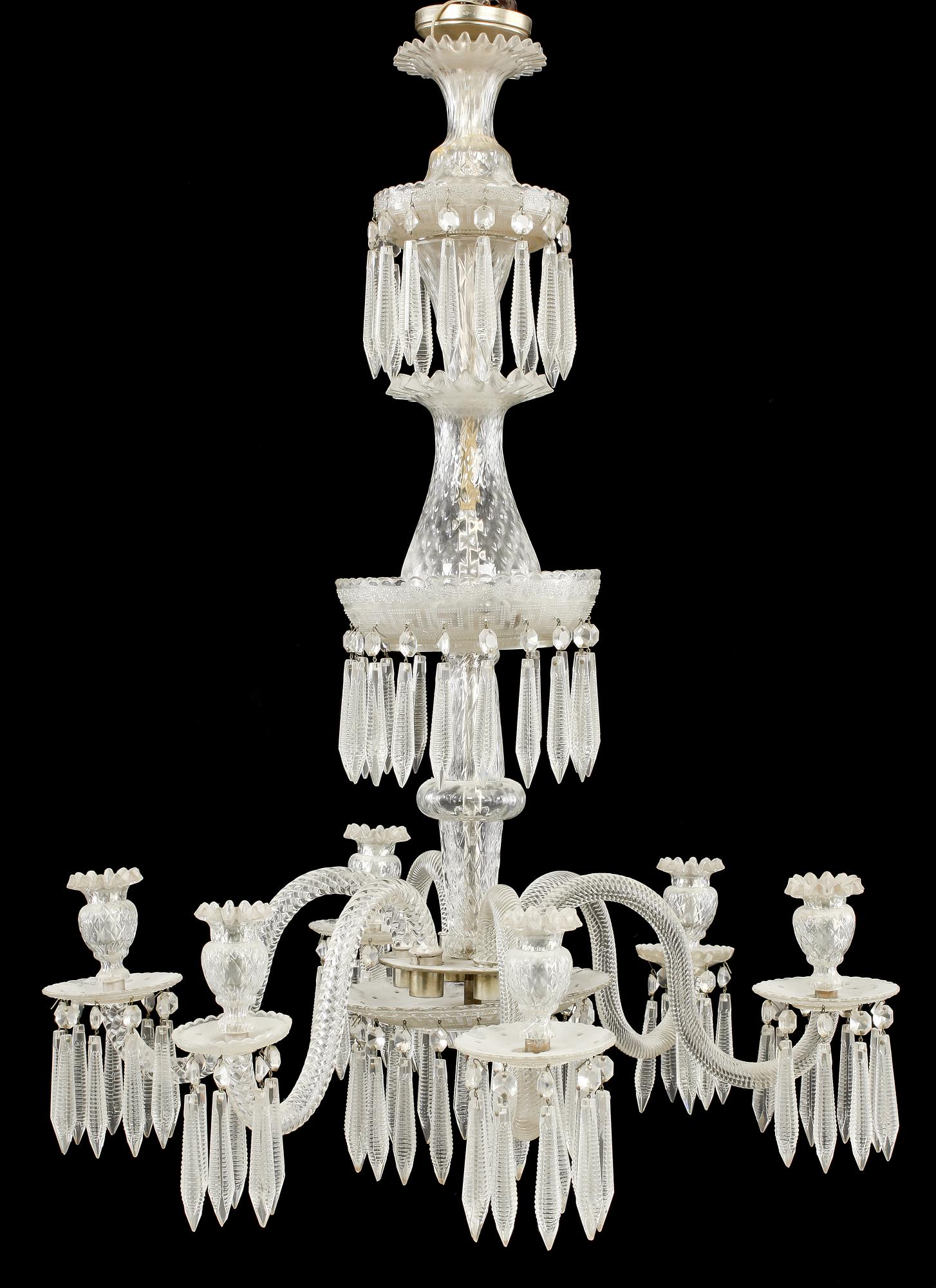 LJUSKRONA, venetiansk stil, 1900-talets första hälft, höjd 92 cm.