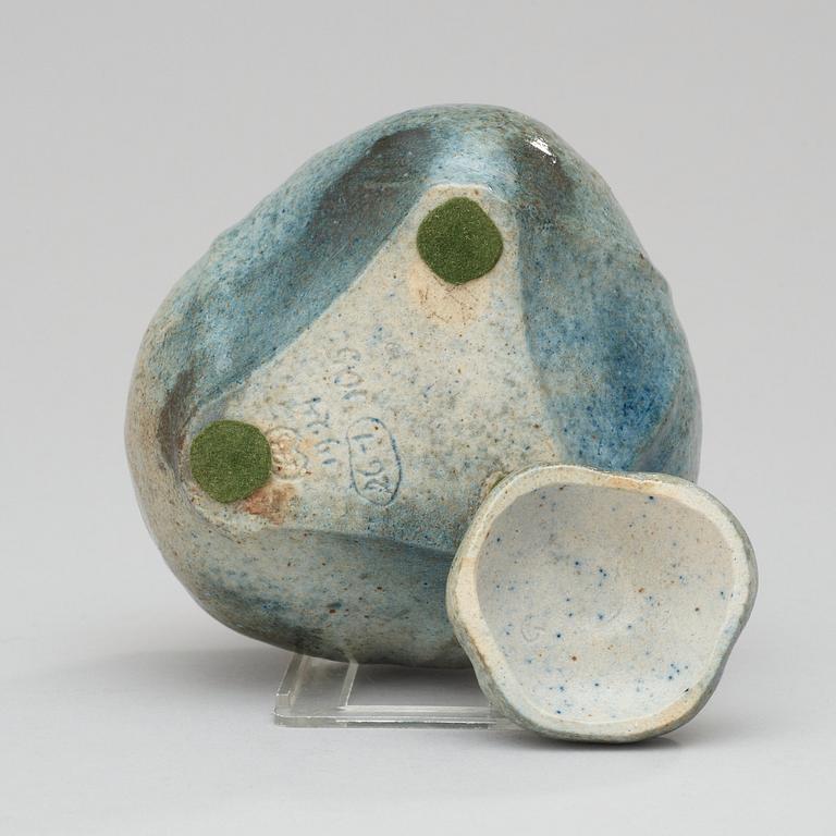 ANDERS & BESS WISSLER, burk med lock, Ateljé Solklinten, Mariefred 1924.