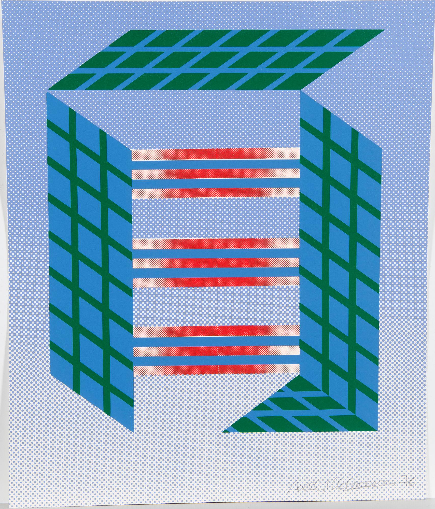 PORTFOLIO WITH SIX SERIGRAPHS, signed.