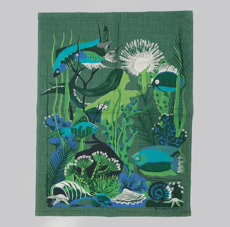 VÄGGTEXTIL, Lini of Sweden, 1970-tal.