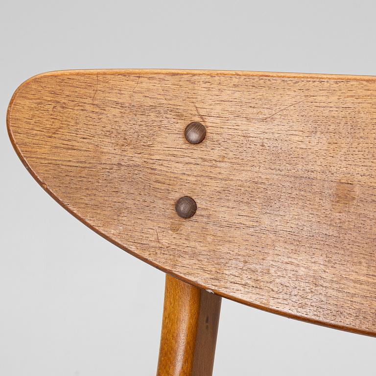 Four chairs, Farstrup Møbelfabrik, Denmark, mid-20th century.