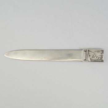 A art deco pewter Letter knife from CG Hallberg.