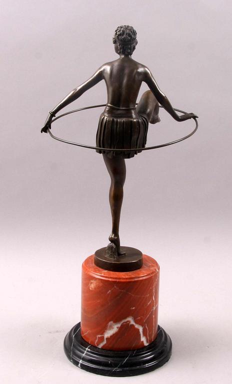 SKULPTUR, brons. Art-deco stil. 1900/2000-tal.