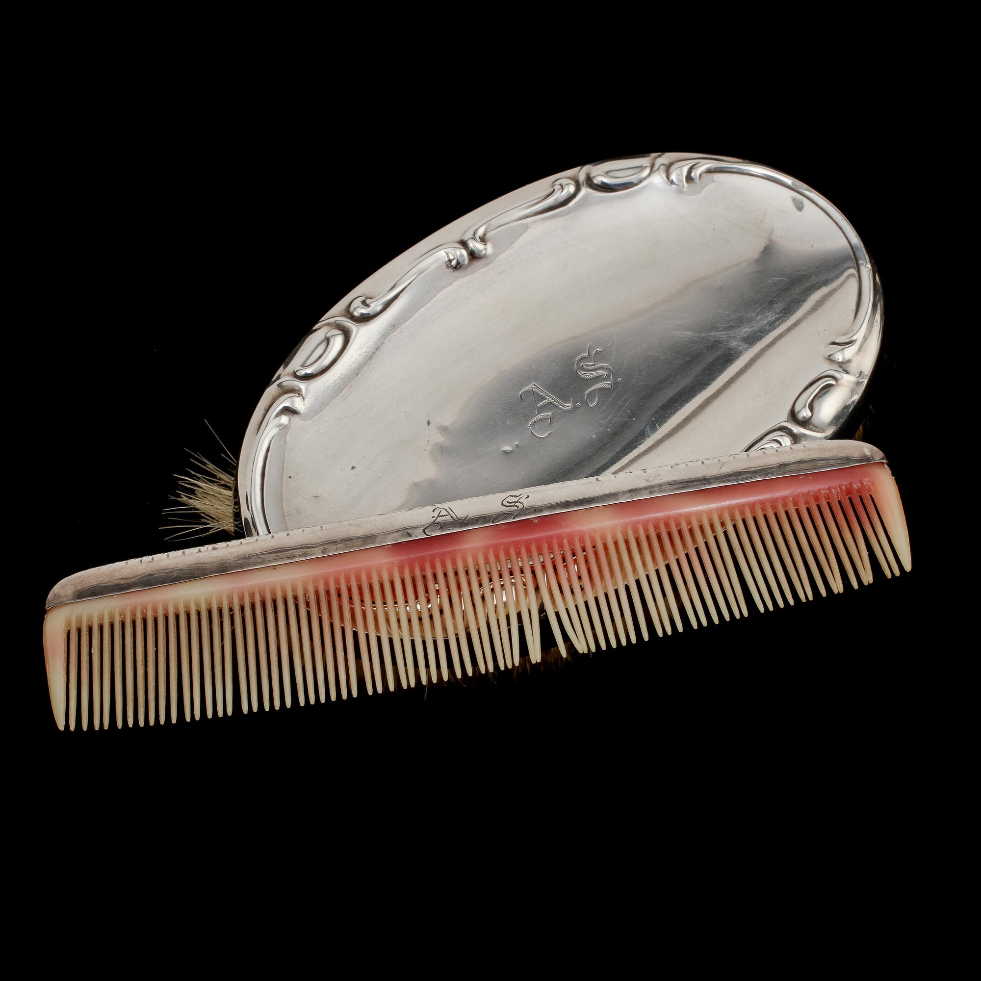 PARTI SILVER, 13 delar, silver, 1800/1900-tal. Total vikt 770 g.