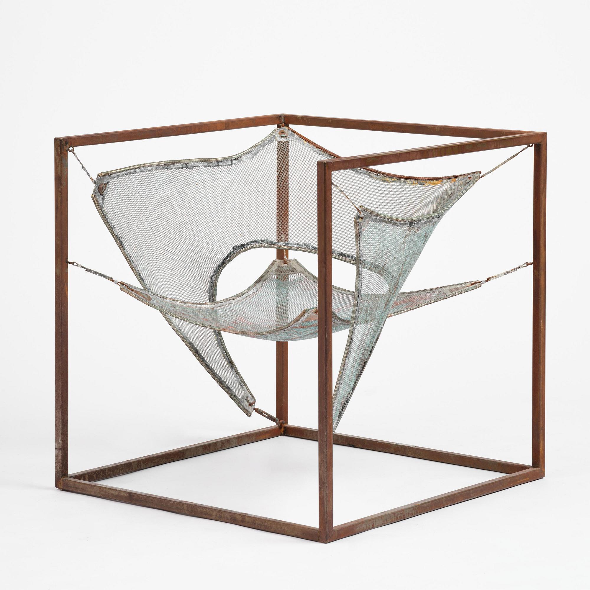 Sigurdur Gustafsson, a "Wind" easy chair/sculpture, ed. HC 4/5, Källemo, Värnamo, post 2003.