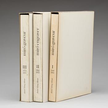 BOKVERK, Miro Engraver I-III. Av Jacques Dupin.