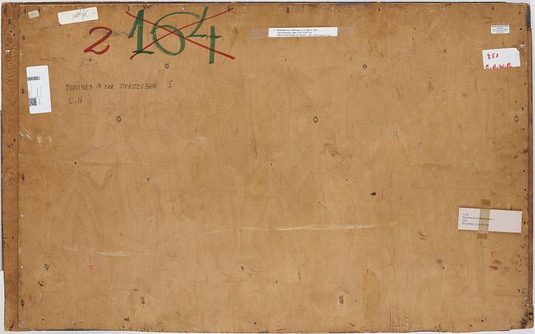 PETER WEISS, diptych, oil on panel,  signed Weiss and dated -35.