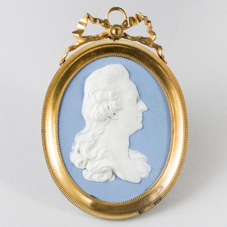 JOHN FLAXMAN, efter. Medaljong. Jasperware Wedgwood.