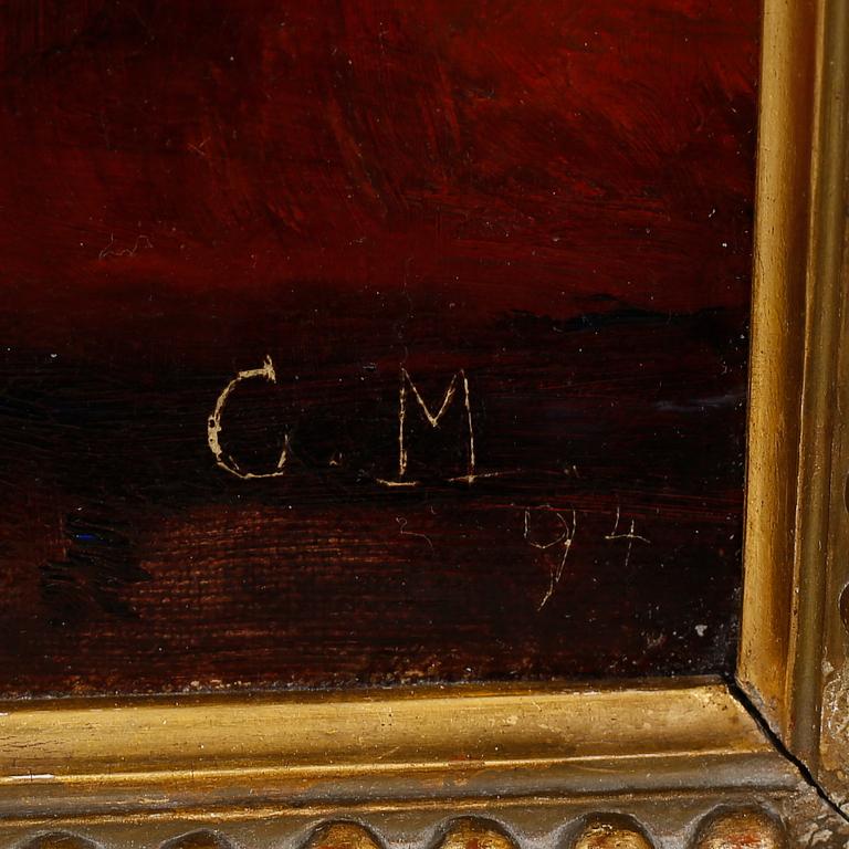 oil on canvas, signed C.M and dated 94.