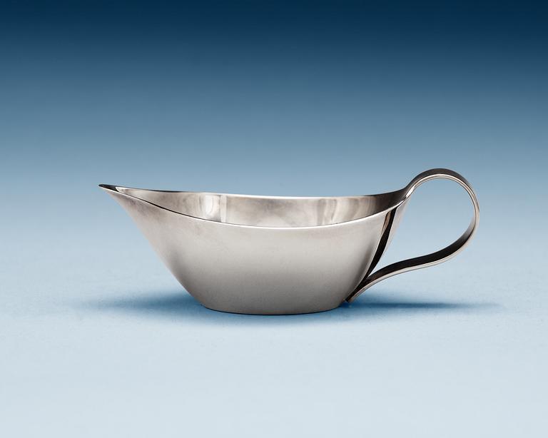 A Henning Koppel sterling creamer, Georg Jensen, Copenhagen 1945-77,