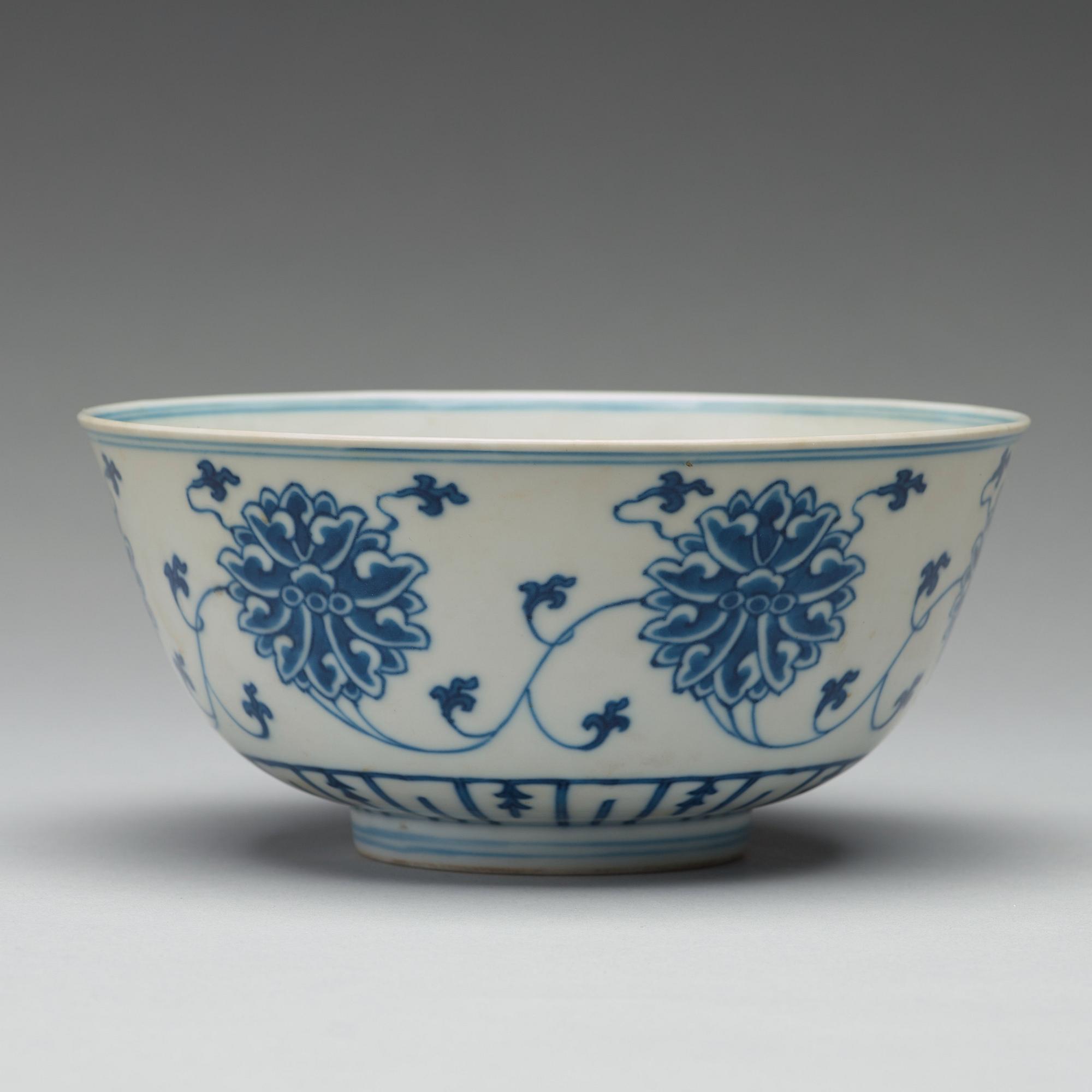 SKÅL, porslin, sen Qingdynasti, med Tongzhi sex karaktärers märke.