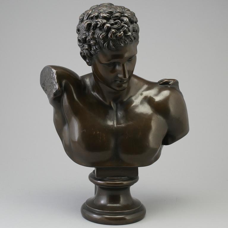 A mid 20th century bronze sculpture.