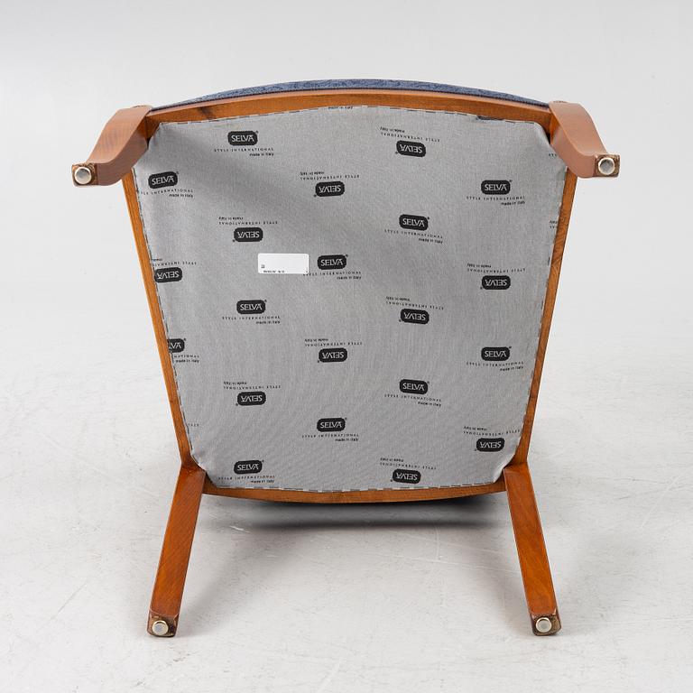 Four Empire style armchairs, Selva, Italy.