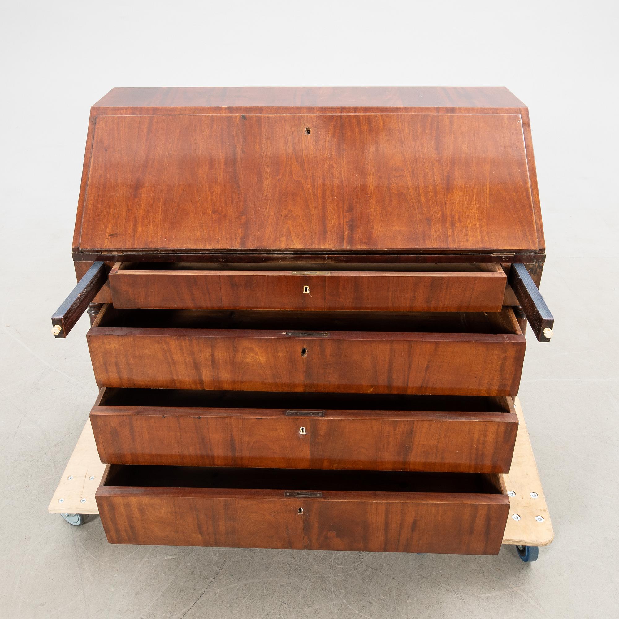 Writing desk around 1900 Empire style.