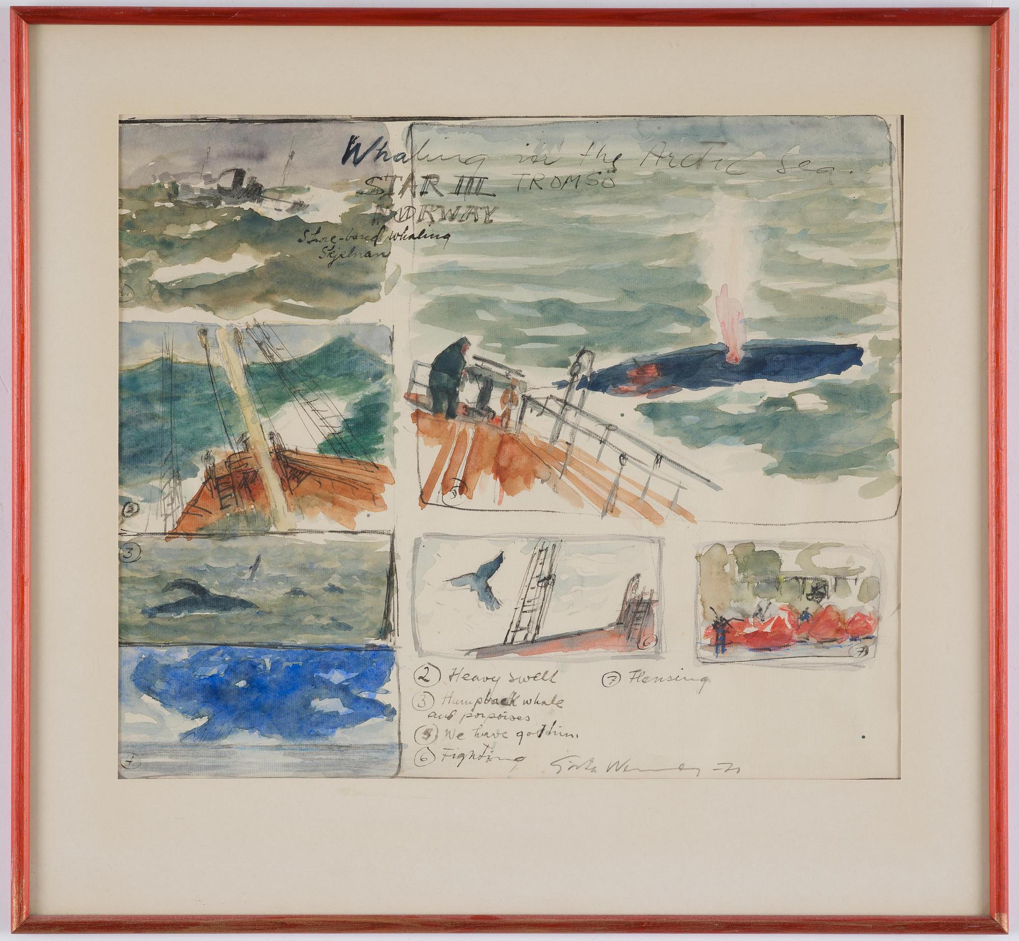 Gösta Werner, "Valfångst".