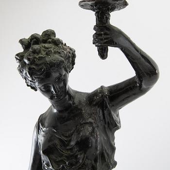 Candelabras/sculptures a pair 20th century.