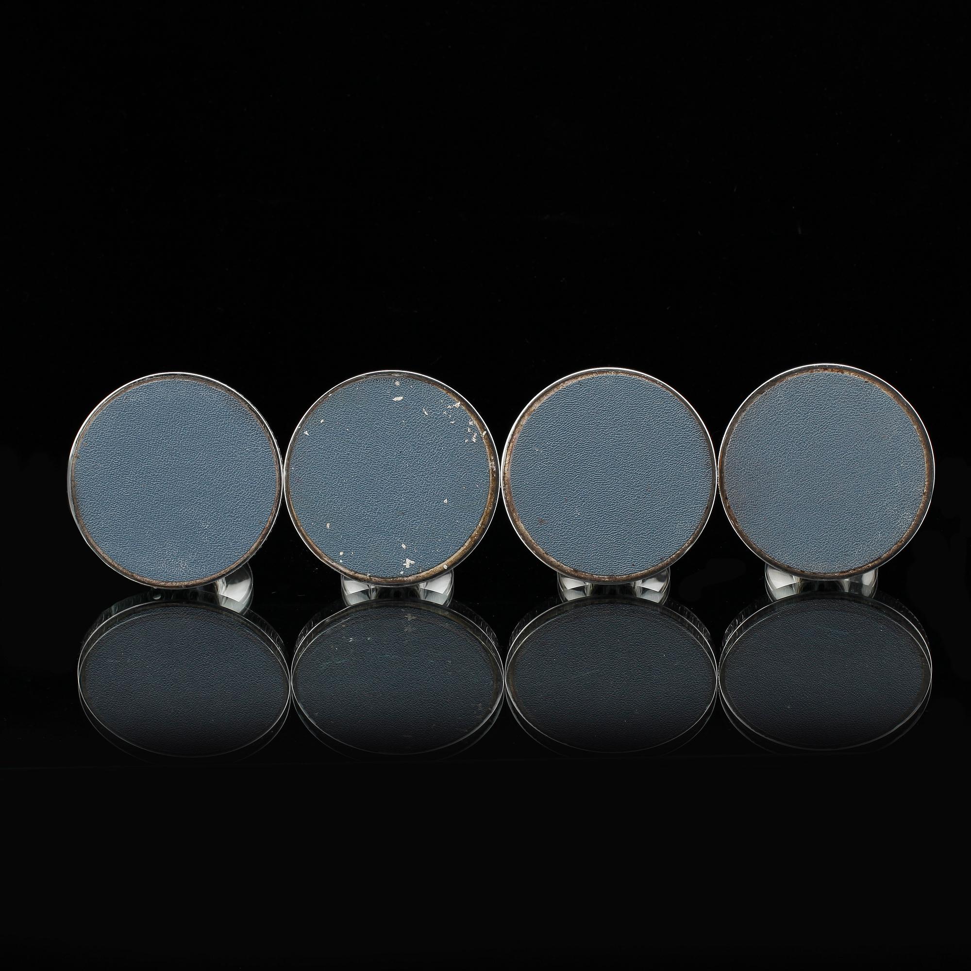 LJUSSTAKAR, 4 st, silver, K&EC, Göteborg, 1966/67.