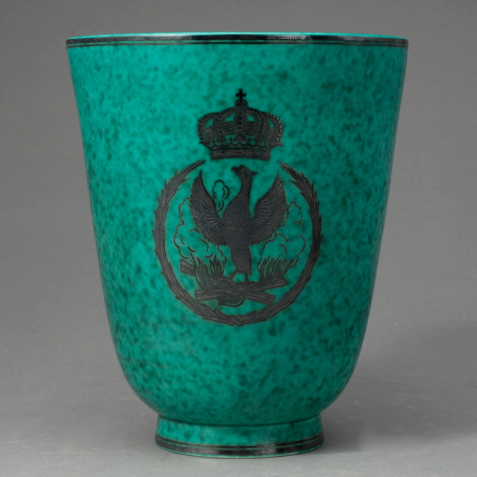 VAS, stengods, "Argenta", Wilhelm Kåge, Gustavsberg.