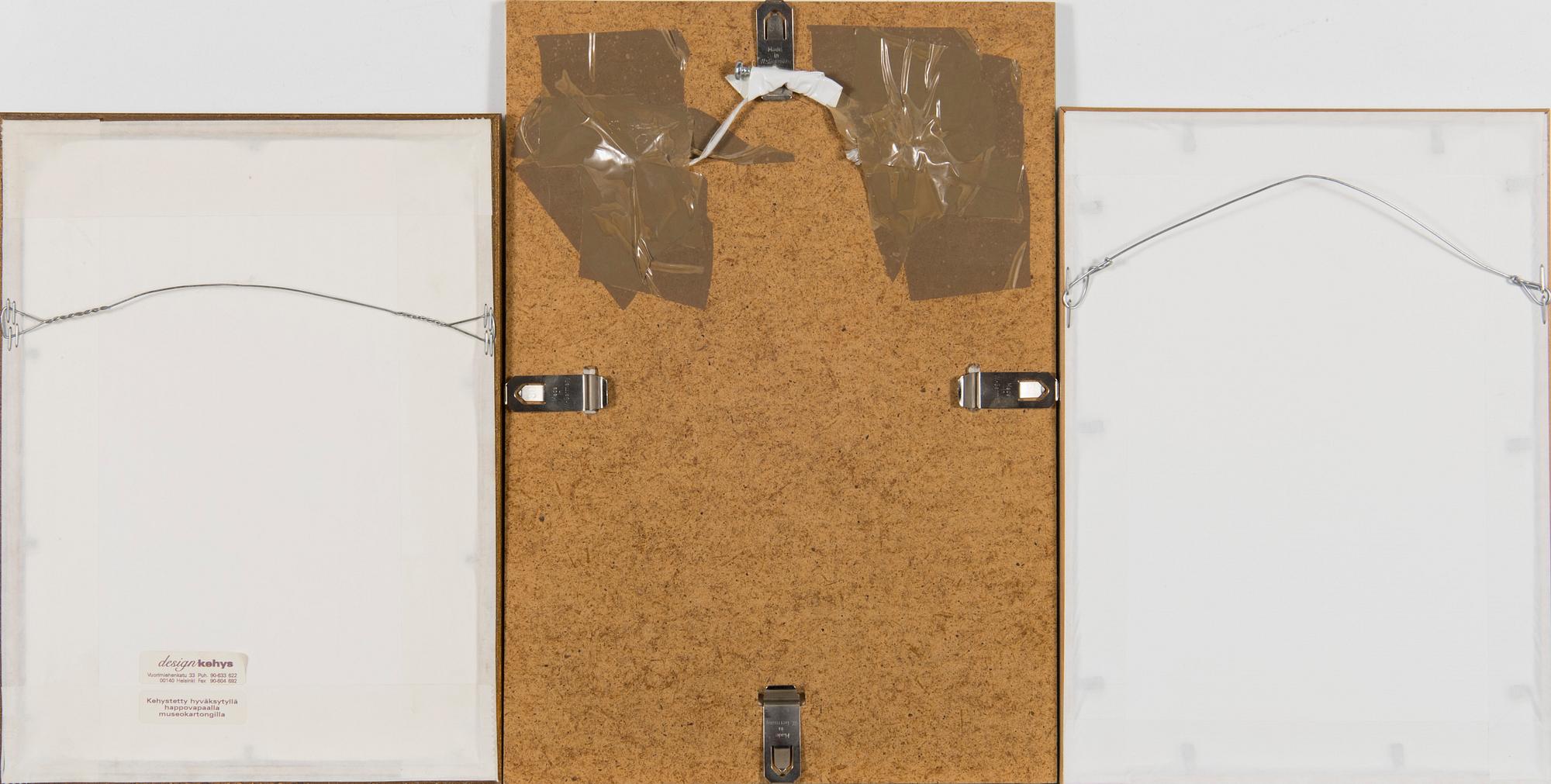 Soledad Chuaqui, A set of three untitled works. .