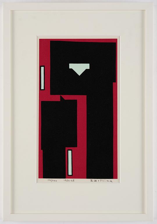 Olle Bærtling, "Egypte - formes noires dans le rouge".