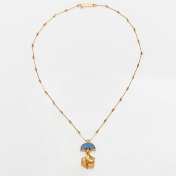 Björn Weckström, A 14K gold necklace "Balak" with an opal triplette. Lapponia 1977.