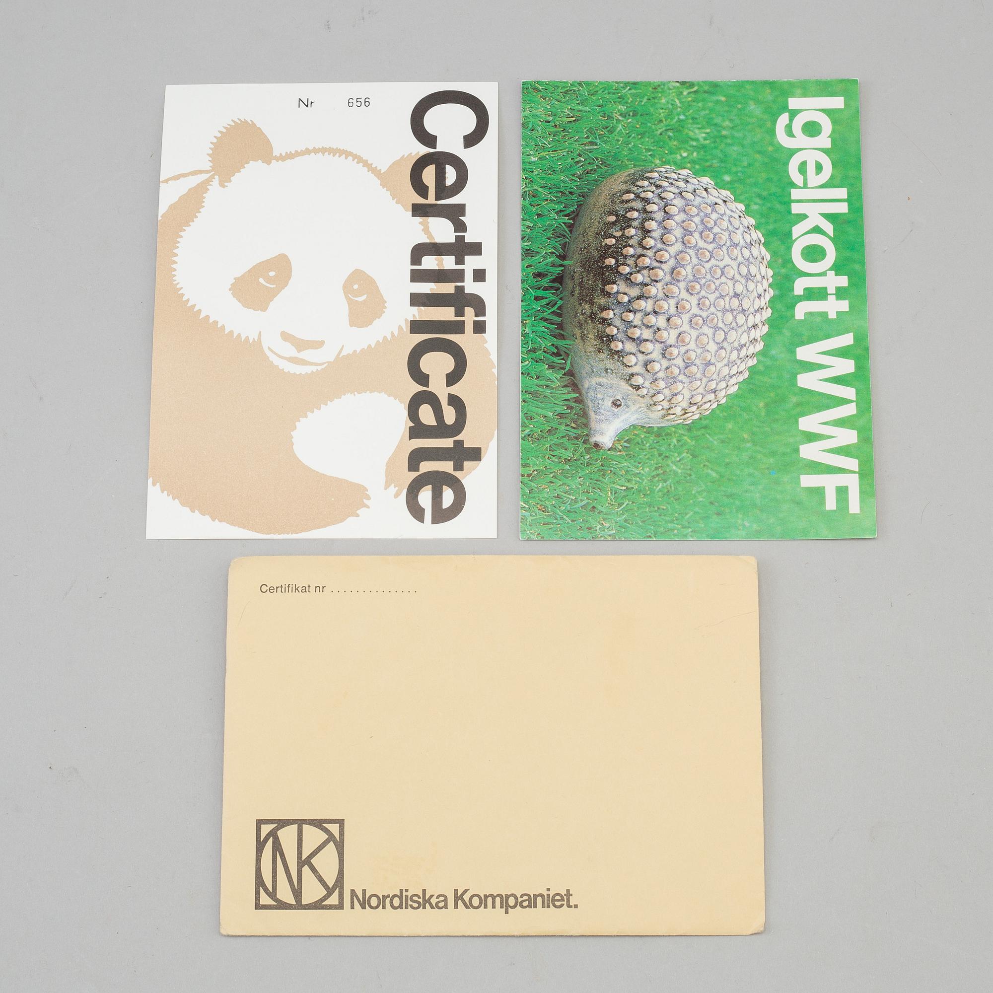 A stoneware figurine by Lisa Larson.