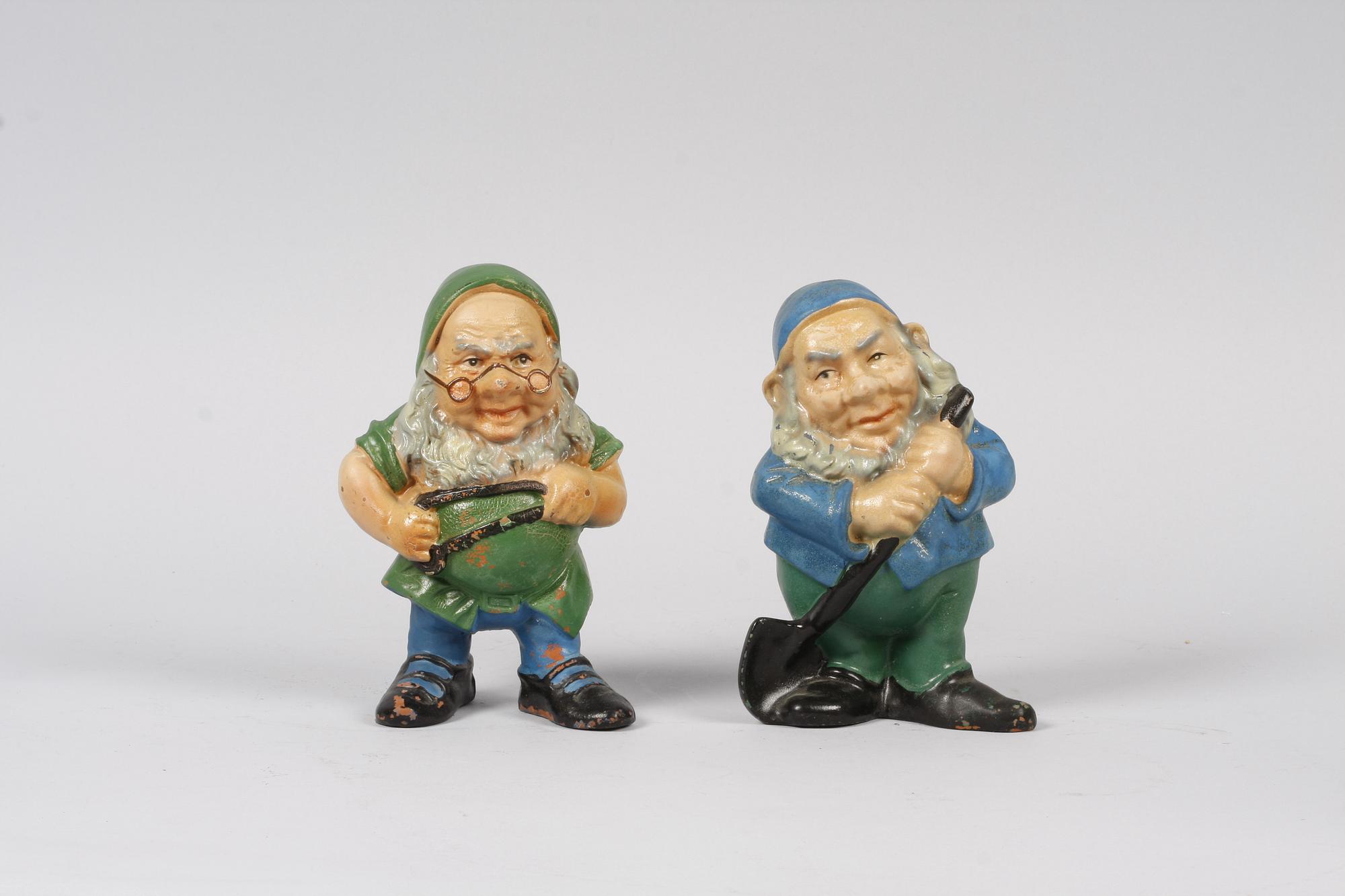 FIGURINER, 8 st, lergods. Snövit och de sju dvärgarna.