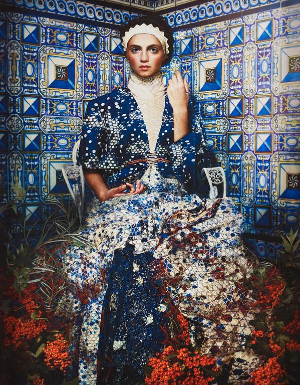 Cooper & Gorfer, "Marilina in a Tiled Room", 2014.
