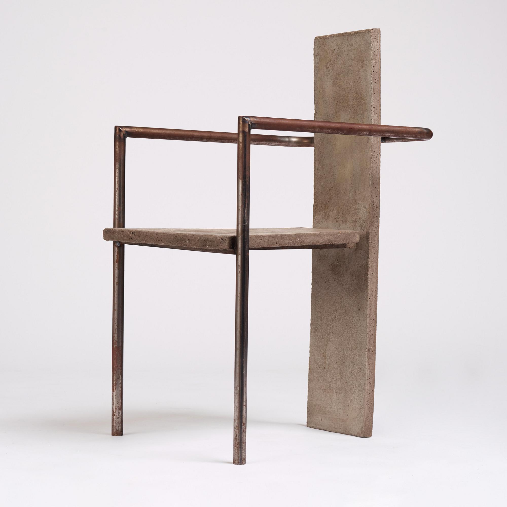 Jonas Bohlin, "Concrete", karmstol, ed. 35/100, Källemo, Värnamo 1981.