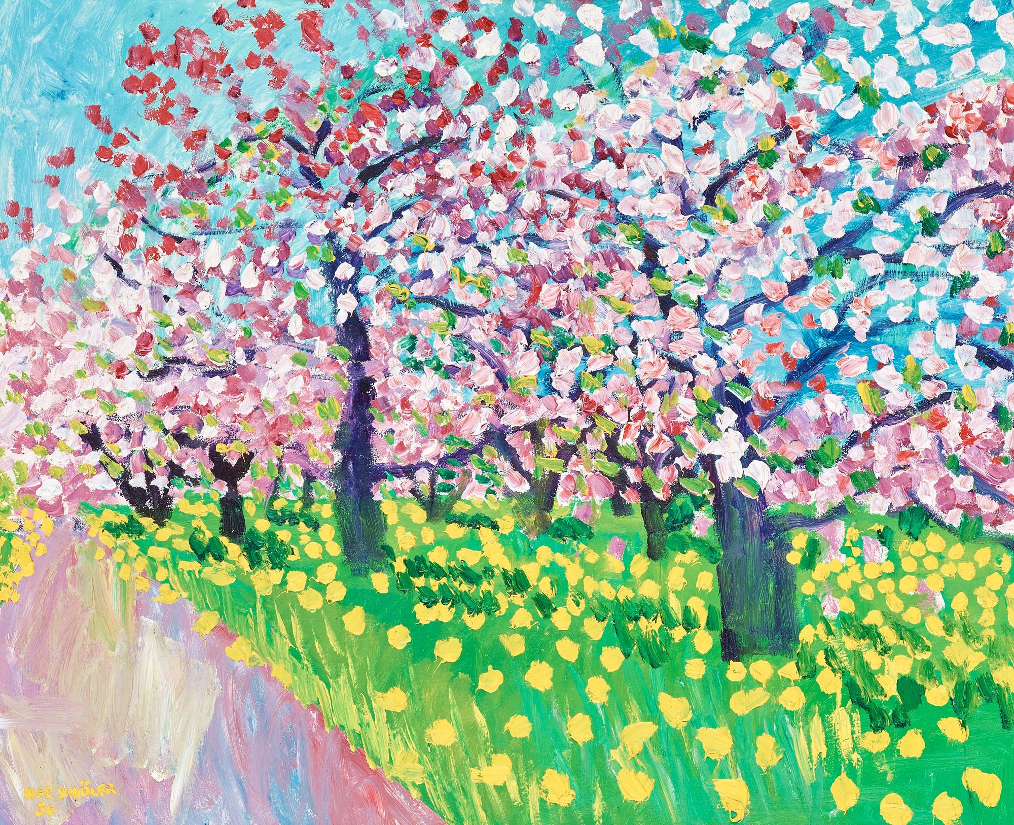Inge Schiöler, Blommande fruktträd.