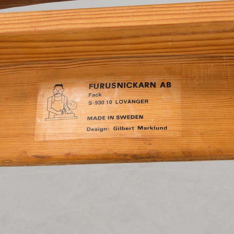 GILBERT MARKLUND, pall, för Furusnickarn AB. 1900-talets andra hälft.