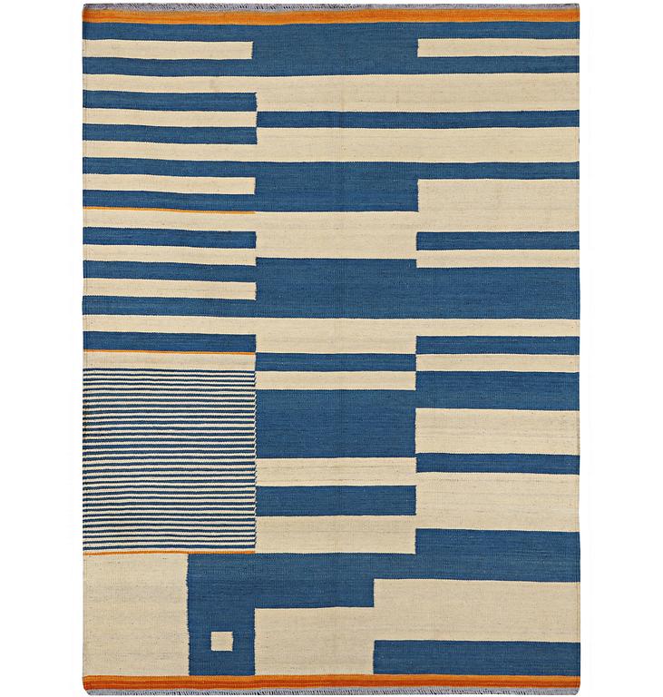 A rug, Kilim, modern design, c. 183 x 124 cm.