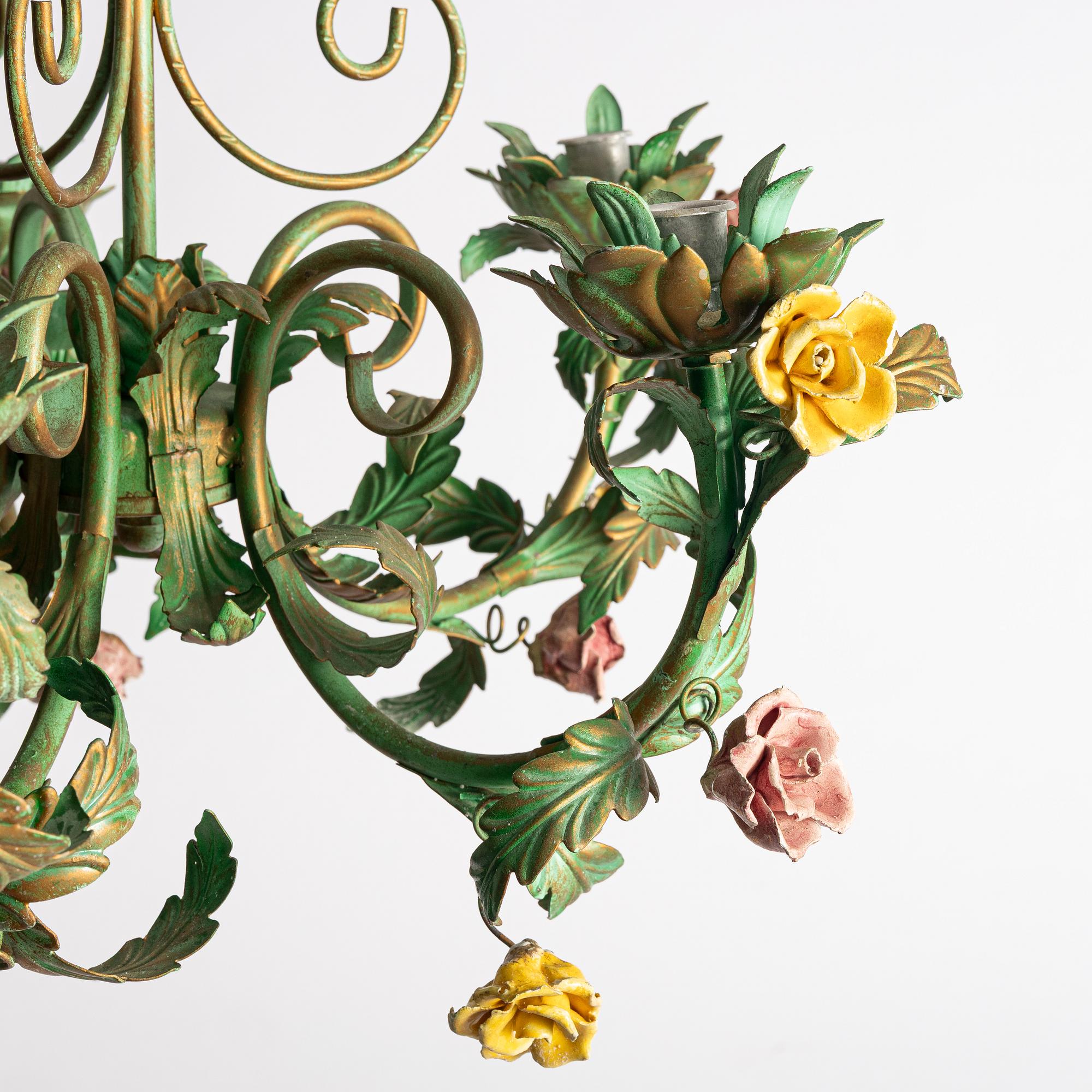 A chandelier, probably Italy, second half of the 20th century.