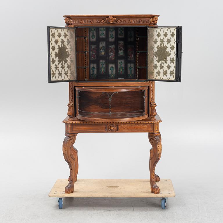 Bar cabinet, Baroque style, 20th century.