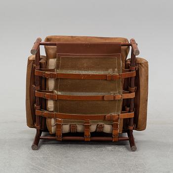 Arne Norell, an 'Inca' stained beech easy chair, Norell Möbel AB, 1970's.