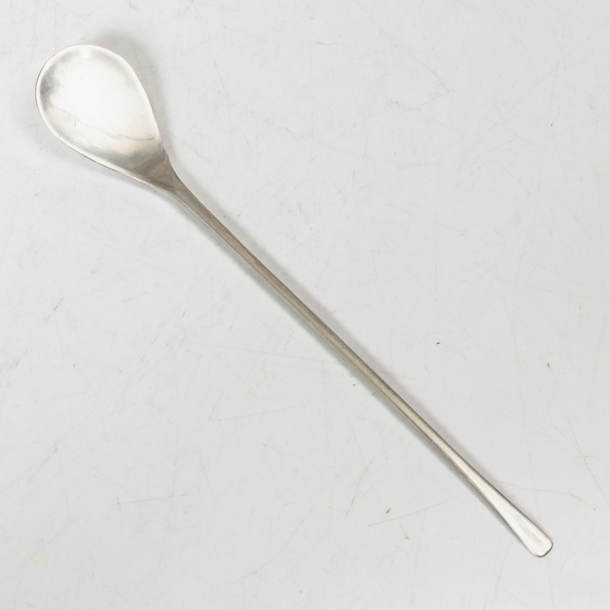 Rolf Carlman, Cup, sterling silver, CF Carlman, Stockholm 1969, and spoon Ray Urban, sterling, Stockholm 1955.