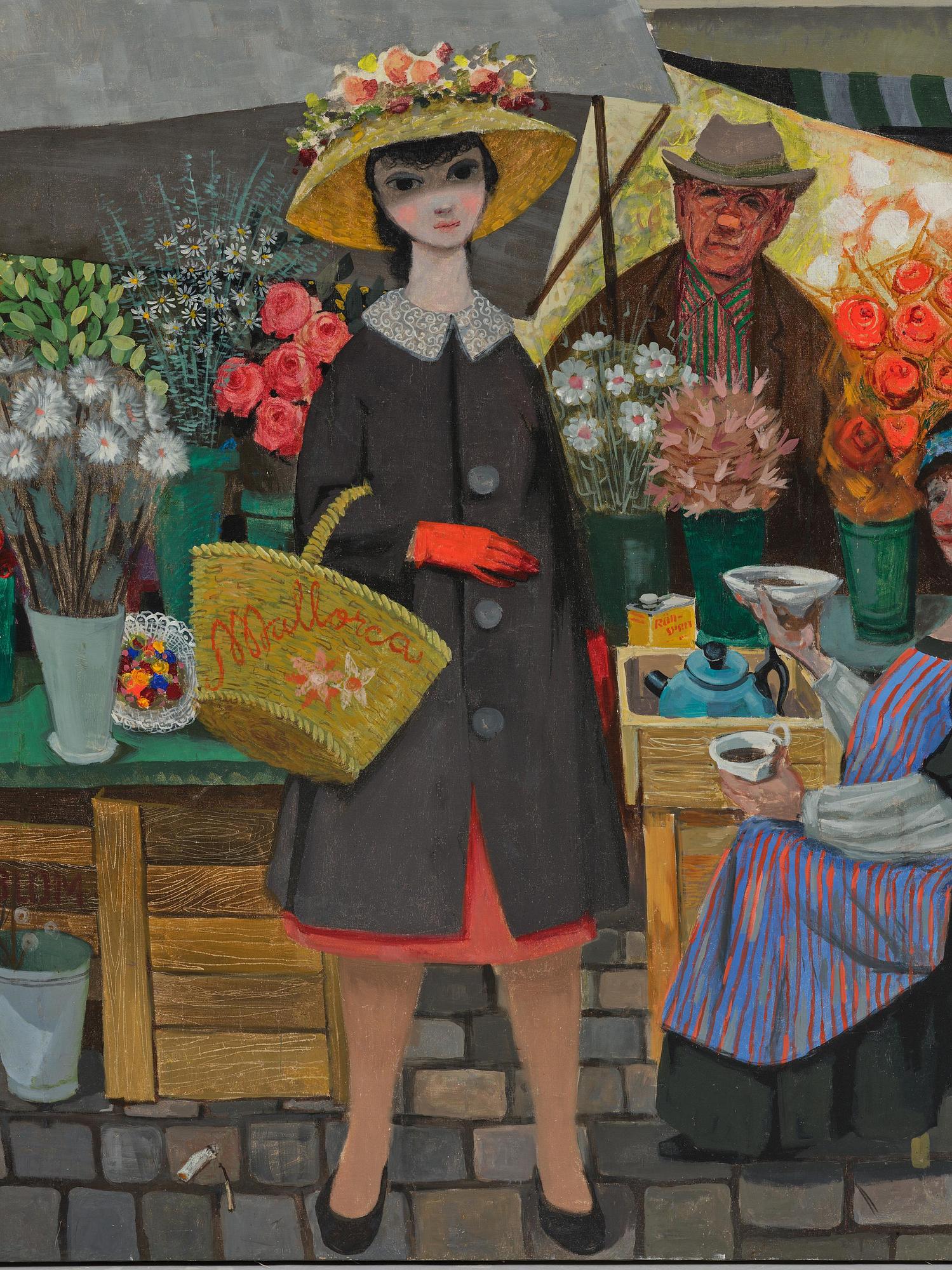 Pelle Åberg, "Torghandel på Hötorget".