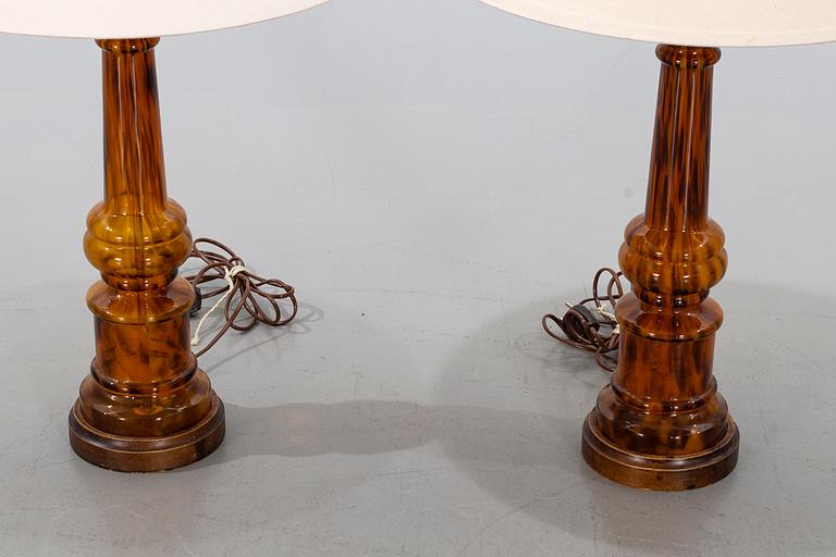 A PAIR OF TABLE LAMPS, Miranda AB, "B415", second half of the 20th century.